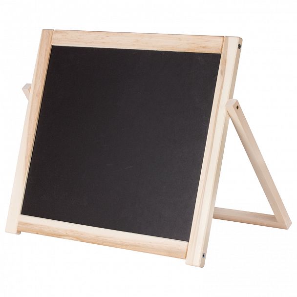Доска двустороняя для мела и маркеров (35х41 см), настольная, подставка, черная/белая, ПИФАГОР, 236888 - Вид 6