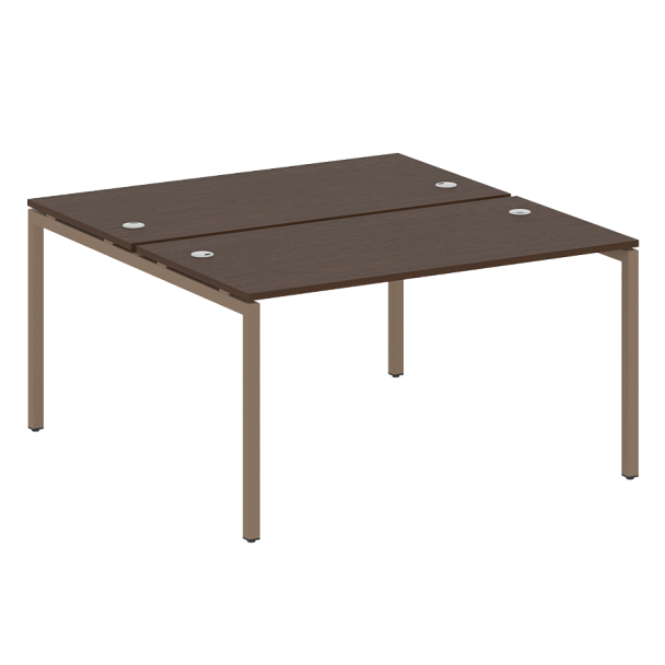 Metal System Quattro Р. ст. на П-образном м/к 40БП.РАС-СП-2.3 Венге/Мокко металл 1400*1475*750 - Вид 1