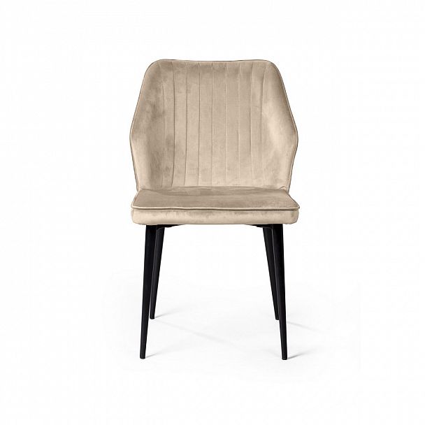 Стул Berg, бархат светло-бежевый 2 - Вид 2