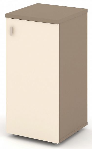 Шкаф низкий узкий (1 низкий фасад ЛДСП) "ESTETICA" ES.SU-3.1  Сатин - Вид 2