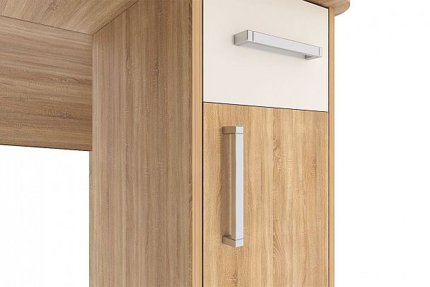 Лайт-1 Стол компьютерный 1200 SKL1.1N01.1623 дуб сонома/белый - Вид 3