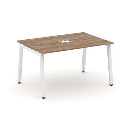 Стайл Проджект Стол переговорный SN-5A.SPRG-002 Дуб Табак/Металл Белый 1180*980*750 - Фото предпросмотра