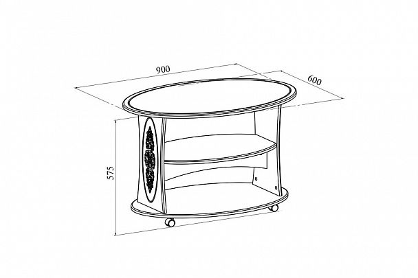 Стол журнальный Ассоль АС-17 - Вид 5