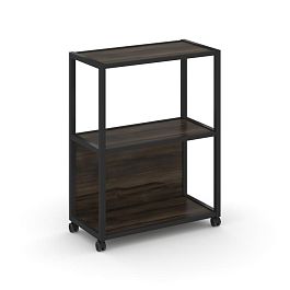 Shelf Mobile Стеллаж 3 уровня 1 секция VR.LT-STK-302.12 Дуб Мали/Металл Черный 1200*400*1046 - Фото предпросмотра