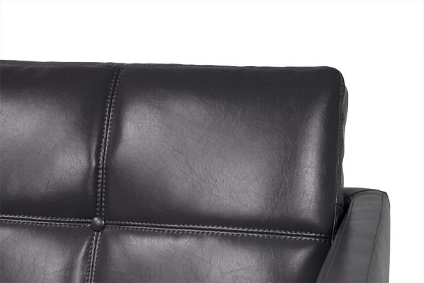 Двухместный диван Artis 140x85x85 чёрный - Вид 15