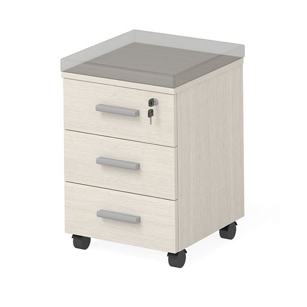 Тумба офисная "Тандем-А"  ПК-ТНА-ТММ43Х47Я3/УК-В1-30 дуб альпийский - Вид 1