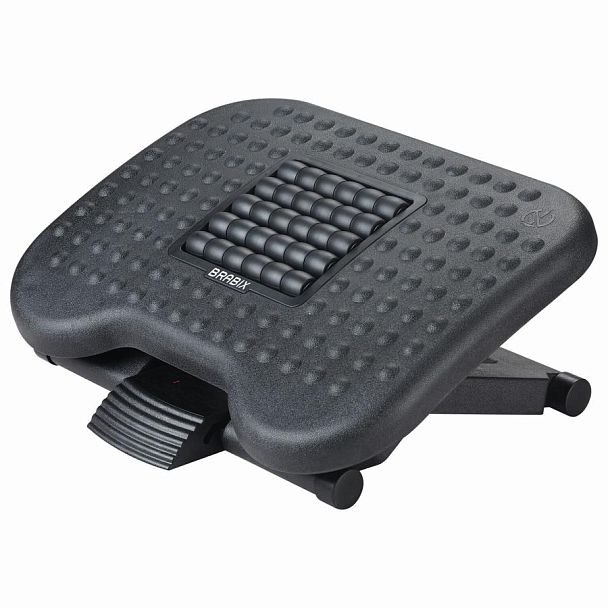 Подставка для ног BRABIX "Ultra 2" 44х34 см, массажер, регулировка высоты и угла наклона, 533037 - Вид 2