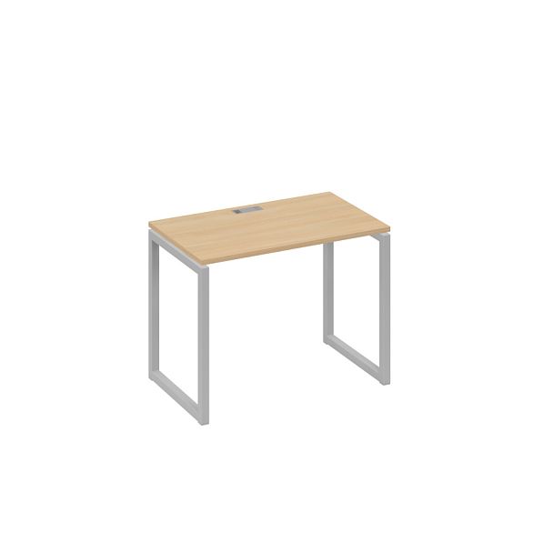 Стол письменный на металлокаркасе QUATTRO A4 А4 Б4 002 БП натуральный дуб / металлокаркас серый - Вид 1