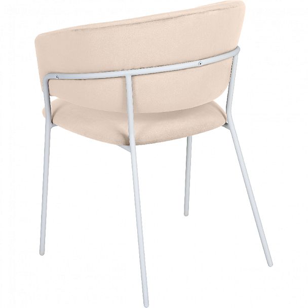 Комплект кухонных стульев Даксон кремовый велюр/белый, 3 шт. - Вид 5