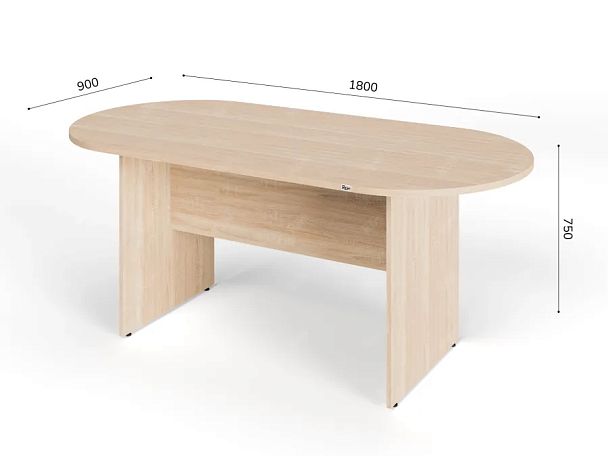 ЛАЙТ / LIGHT RLG010-18x9 Конференц-стол 180x90x75 Дуб Сонома - Вид 6