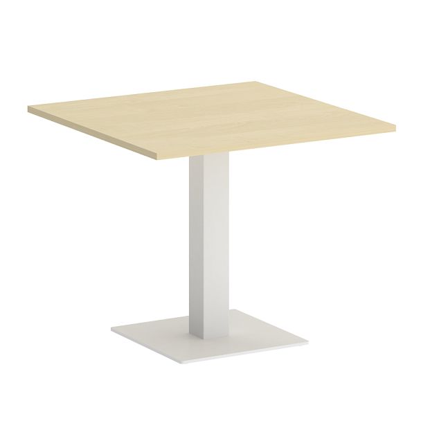 Home Office Стол квадратный VR.SP-5-90.2 Клён/Белый металл 900*900*750 - Вид 1
