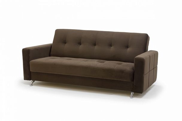 Диван-кровать «Любава» коричневая - Вид 2