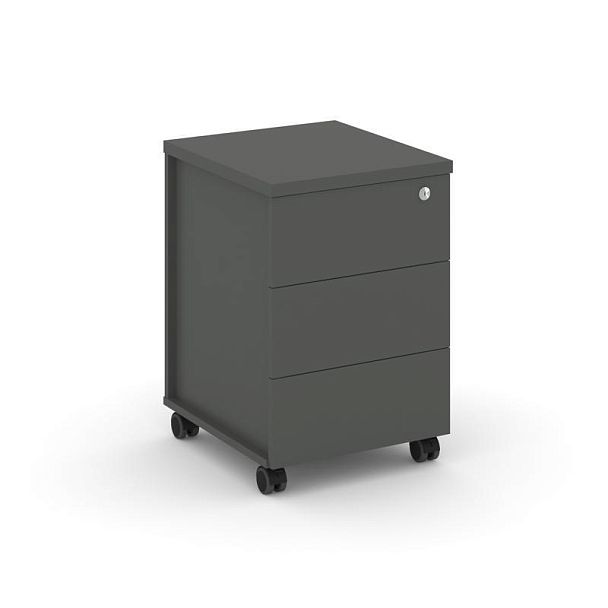 Стайл Проджект Тумба мобильная усил. колеса SN.TMU-006 Антрацит 416*460*611 - Вид 1