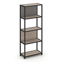 Shelf Mobile Стеллаж 5 уровней 1 секция VR.LT-STK-503.08 Дуб Аттик/Металл Черный/W-11 800*400*2000 - Фото предпросмотра