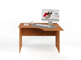 UNITY PС3-12 R ВИШНЯ Офисный стол угловой Правый 1200х900х750 - Фото предпросмотра