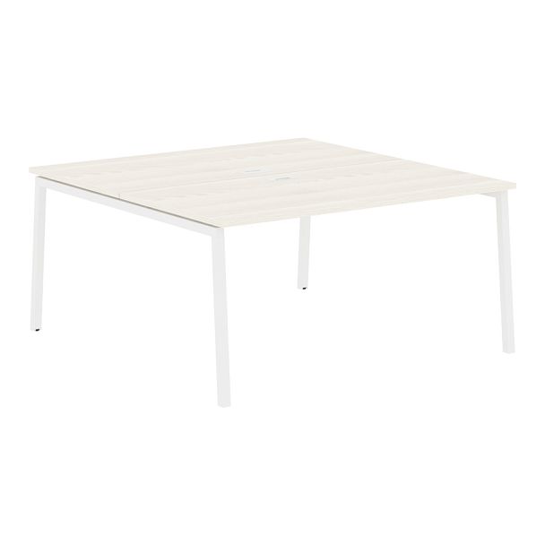 Стол 2-х местный ELWST 1516 Ясень Траун/Белый 1560х1606х750 EDIS - Вид 1