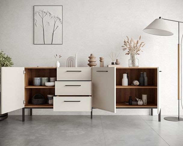 Комод с тремя дверками и тремя ящиками Nicole арт NEM07 - Вид 2