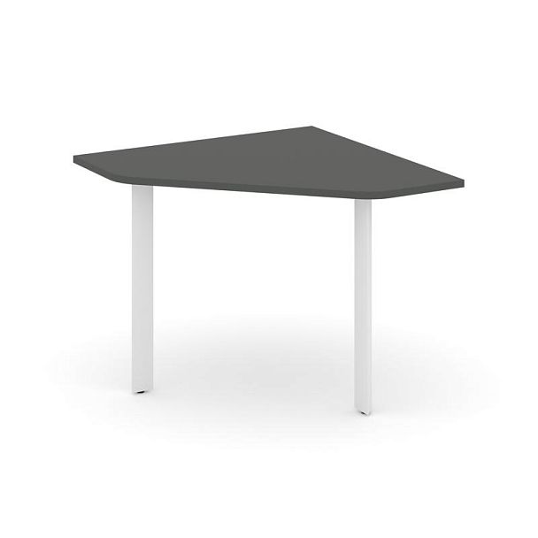 Style Project Next Угловой элемент переговорного стола SN-59.UPRG-001 Антрацит/Металл Белый 980*980*750 - Вид 1