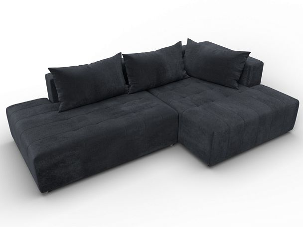 Диван угловой Лига-103 НПБ угол правый Велюр серый - Вид 6