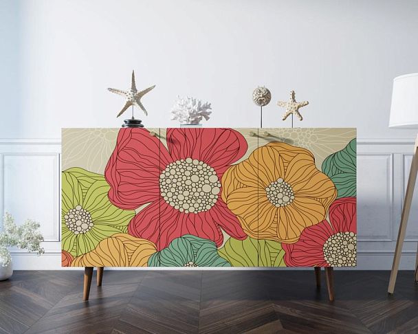 Комод Berber три дверки 5 принт арт BB01/Print_05 - Вид 4