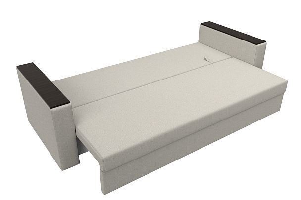 Диван прямой Атланта Лайт без стола Рогожка бежевый - Вид 8