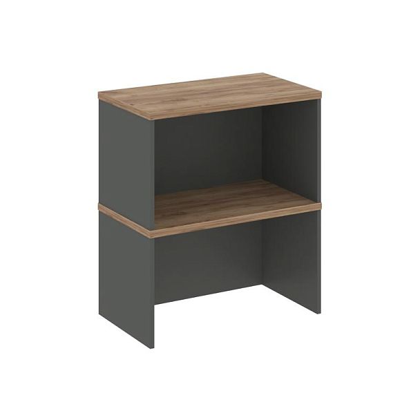 Стайл Проджект Надставка на тумбу 2 яр. SN.NT-005 Антрацит/Дуб Табак 700*400*800 - Вид 1