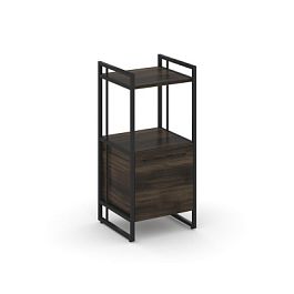 Rift Шкаф 2 ниши узкий RF.SU-22 (R) Дуб Мали/Металл Черный 420*396*924 - Фото предпросмотра