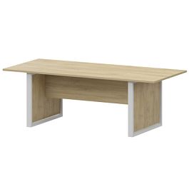 Стол для заседаний НТМ-200.90-КМК Баттл Рок/Белый 2000x900x750 Аргентум-М - Фото предпросмотра