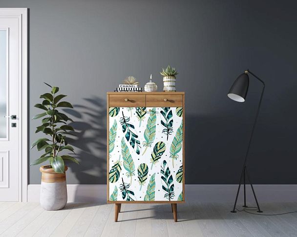 Комод Berber два ящика и дверки 44 принт арт BB46/Print_44 - Вид 4