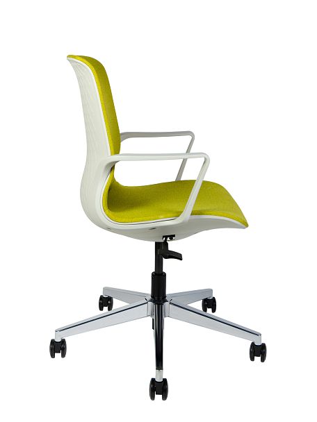 Кресло Некст / зеленая ткань / cветло серый пластик - Вид 3