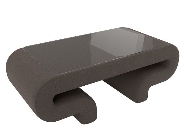 Стол Волна Рогожка коричневый - Вид 5