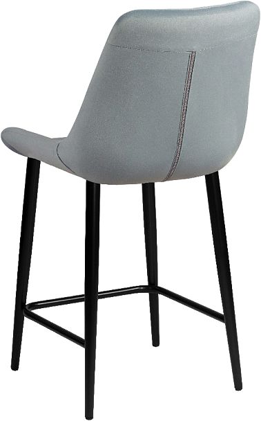 Комплект полубарных поворотных стульев Эйден, Confetti dusty blue/черный, 4 шт. - Вид 6