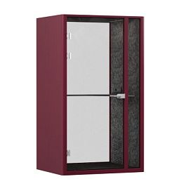 SoundCube RV UNO+ з/с-стекло  SDC-1.2-GL Бордовый/Морская галька/Антрацит/Прозрачный/Серый 1300*1070*2278 - Фото предпросмотра