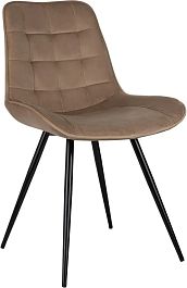 Стул для дома Бюрократ CH-K2 св.коричневый Holland 65 металл черный на ножках (CH-K2_1/HL65) - Фото предпросмотра