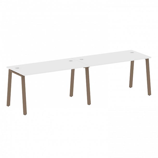 Рабочая станция "Metal System" БА.СМ-2.3 белый/мокко - Вид 1