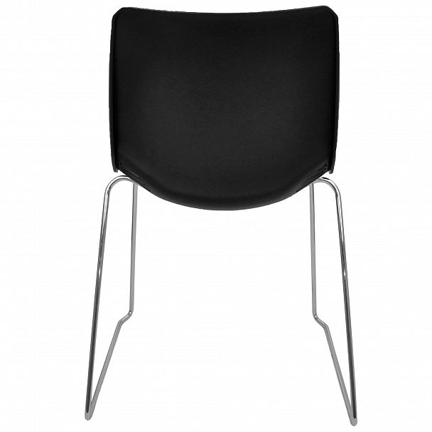 Стул Race (пруток) каркас Хром, черный, стопируемый - Вид 3