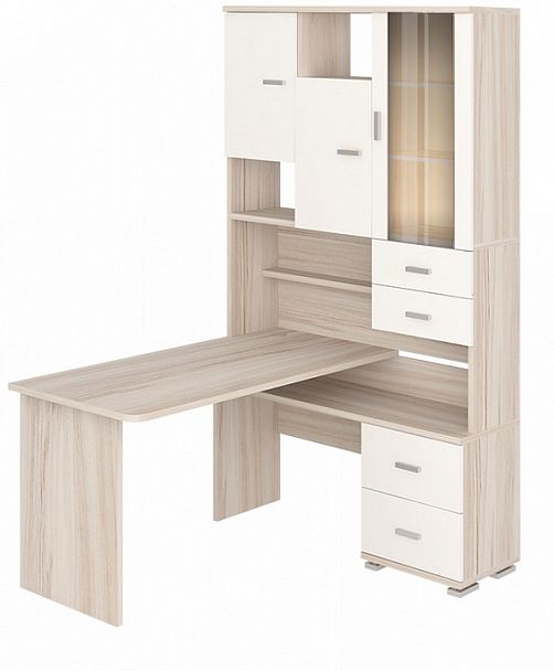 Стол компьютерный Домино СР-620/140 Карамель/Белый правый - Вид 2