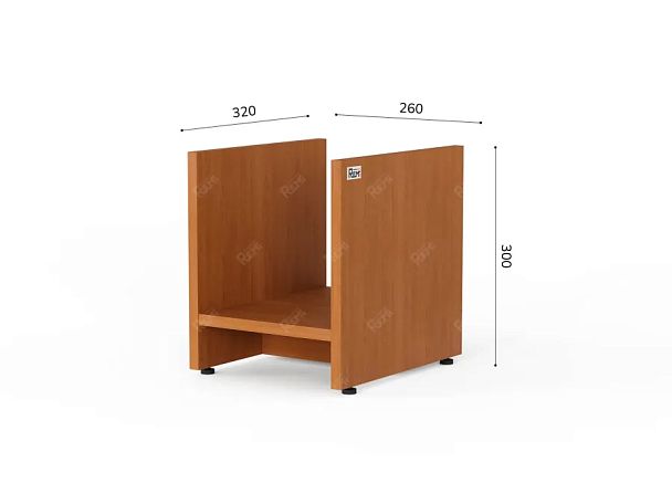 ЛАЙТ / LIGHT RLG057 Подставка под ПК 26x32x30 Вишня - Вид 4