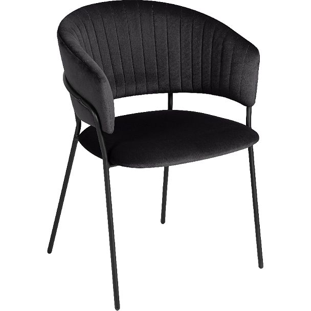 Стул кухонный Даксон черный велюр/черный - Вид 3