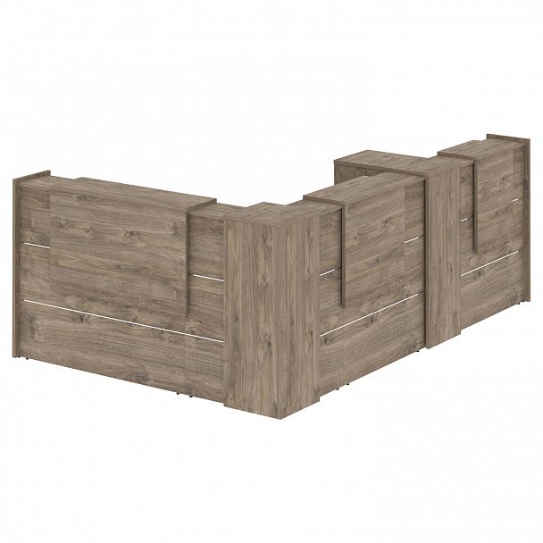 Ресепшн Г-образный "Onix" O.R-K-30 тиквуд темный - Вид 2