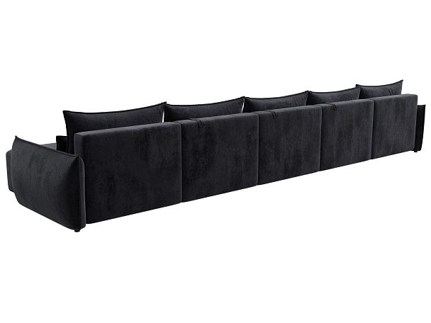 Диван п-образный Лига-051 НПБ МегаЛонг Велюр серый - Вид 5