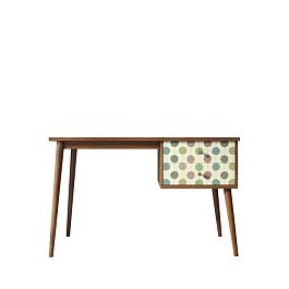 Стол рабочий Berber принт 24 с одной тумбой арт BB20/Print_24 - Фото предпросмотра