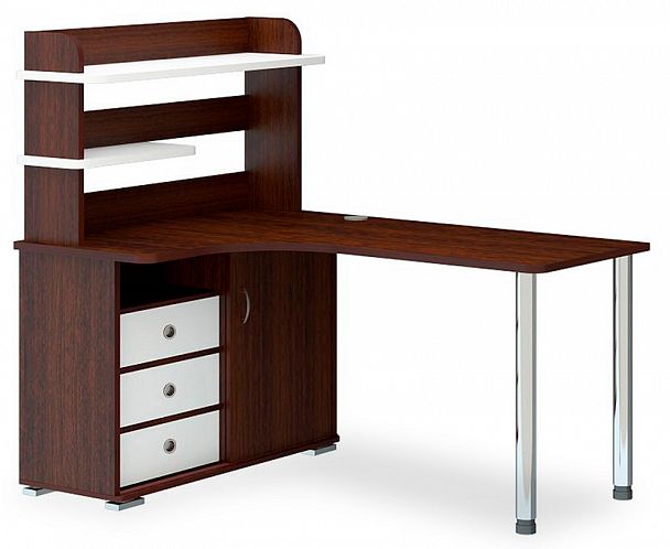 Стол компьютерный Домино СР-145М Белый/Венге левый - Вид 1