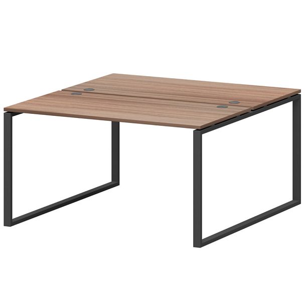 Бенч двойной на 2 рабочих места АМБ.О-002.60 Темный шимо/Антрацит 1200x1236x760 Арго-М - Вид 1