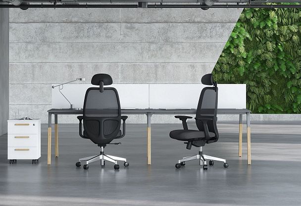 Кресло CHAIRMAN CH581, ткань/сетка, черный - Вид 8