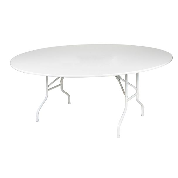 Стол Лидер 3, D 1800 мм, белый, каркас белый - Вид 2