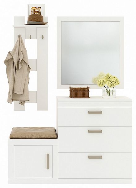 Стенка для прихожей Toivo ТОЙ-ПР 5 Белый - Вид 1