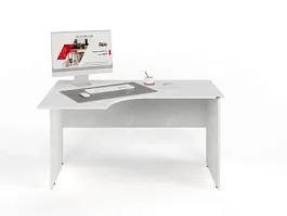 UNITY PС3-14 L БЕЛЫЙ Офисный стол угловой Левый 1400х900х750 - Фото предпросмотра