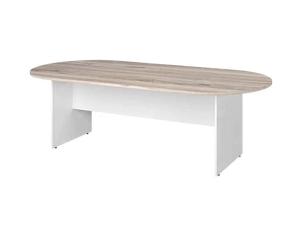 TANDEM RTD011-240-MA Конференц-стол овальный ун-й 2400х1200х750 Дуб Маувелла/Белый - Вид 1