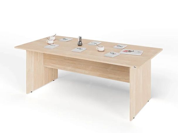 UNITY PОКС-10/20 ДУБ СОНОМА Конференц стол прямоугольный Универсальный 2000х1000х750 - Вид 2